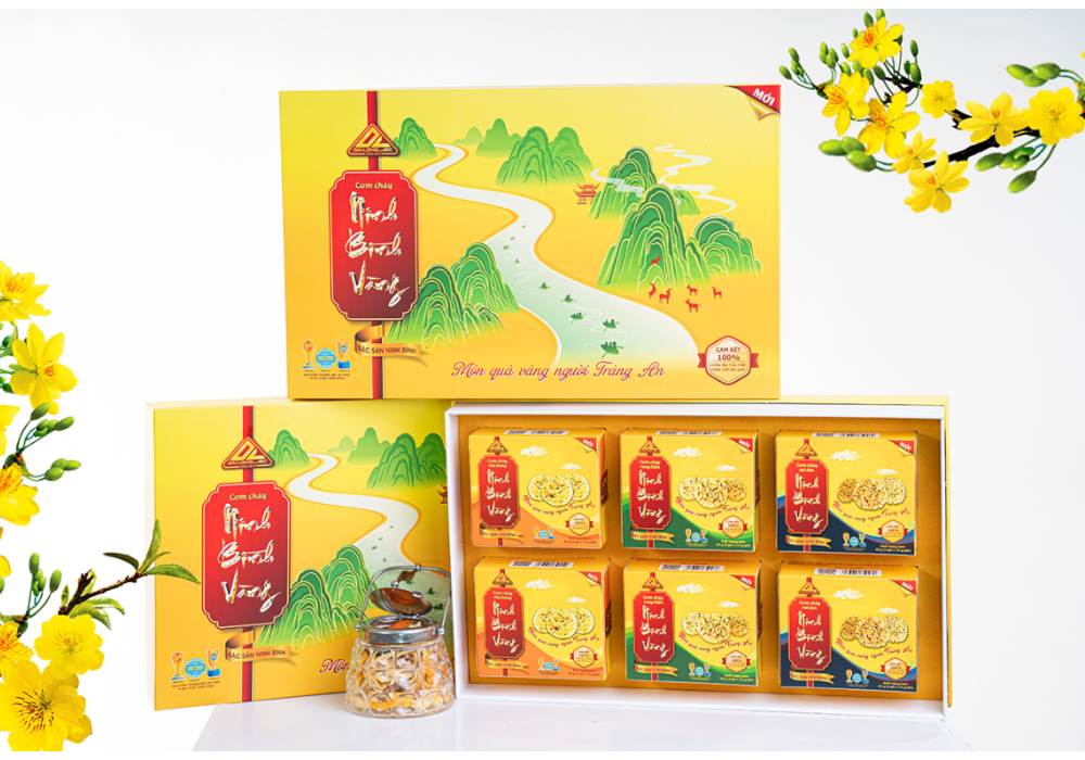 Xách quà Ninh Bình Vàng cao cấp